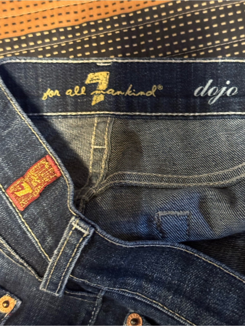 7 For All Mankind Women’s Boot Cut Jeans - Dark Blue - Picture 4 of 4